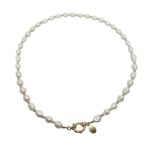 Classic parel ketting goud bol