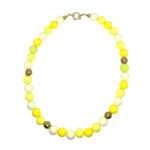 Allegra bubble ketting geel