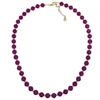 Fuchsia Jade ketting 8mm